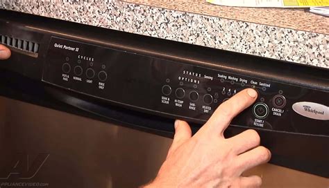 how to reset kitchenaid dishwasher|kitchenaid dishwasher won't start.